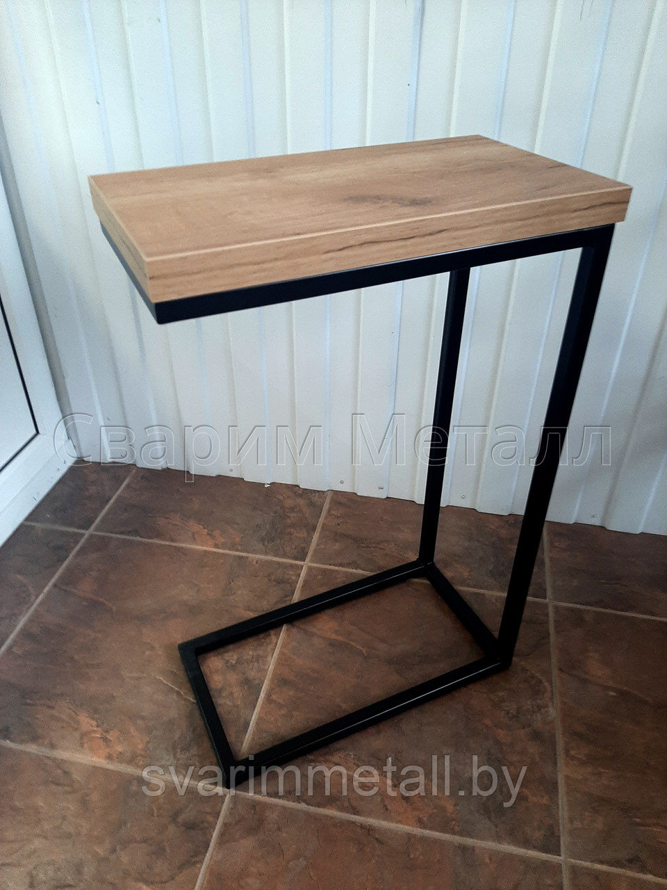 Столик приставной, в стиле лофт (LOFT), для ноутбука, в форме "Х" - фото 3 - id-p211356431