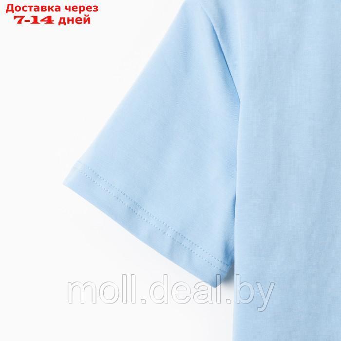 Комплект для мальчика (футболка, шорты) MINAKU цвет св-голубой/серый, рост 98 - фото 9 - id-p211317230