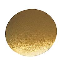 Подложка для торта "Кондитер" односторонняя, D24 см (толщина 2.5мм), золото