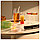 IKEA/ ВАРМБЛИКСТ поднос, 34x48 см, матовое стекло/темно-красный, фото 3