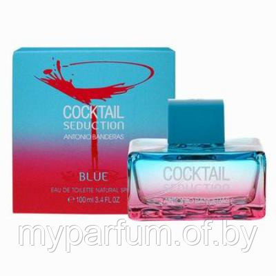Женская туалетная вода Antonio Banderas Cocktail Seduction Blue for Women edt 100ml - фото 1 - id-p30026273