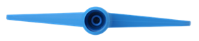 Скребок с рабочей пластиной из нержавейки (гибк.), 260 мм, синий цвет - фото 3 - id-p30026542