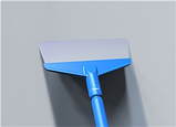 Скребок с рабочей пластиной из нержавейки (гибк.), 260 мм, синий цвет, фото 4
