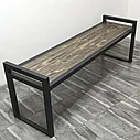 Скамейка в стиле лофт (LOFT), из металла, фото 9