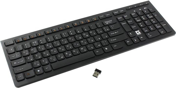 Клавиатура Defender UltraMate Wireless SM-535 USB 104КЛ + 4КЛМ/Мед45535