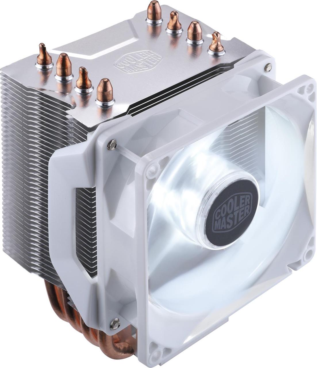 Кулер для процессора Cooler Master Hyper H410R White Edition, 600-2000 RPM, 100W, 4-pin, Full Socket Support - фото 1 - id-p211373429