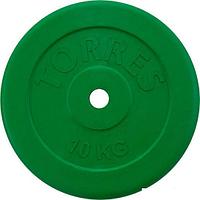 Диск Torres PL504110 25 мм 10 кг (зеленый)