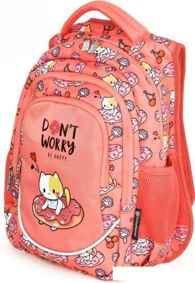 Школьный рюкзак Schoolformat Soft 3 Kitten Donut РЮКМ3-ПНК - фото 2 - id-p210111899