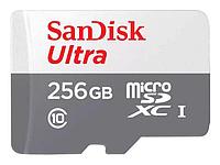 256Gb - SanDisk Ultra Micro Secure Digital XC C10 UHS-1 SDSQUNR-256G-GN3MN (Оригинальная!)