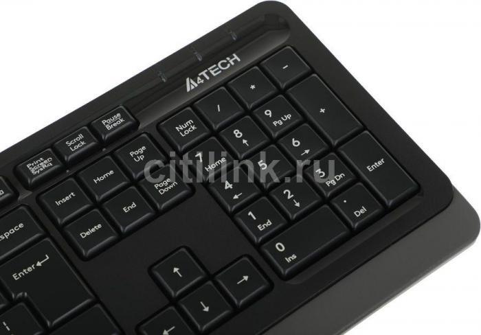Комплект (клавиатура+мышь) A4TECH Fstyler F1010, USB, проводной, черный и серый [f1010 grey] - фото 10 - id-p211204159