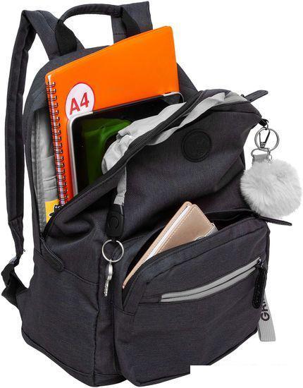 Городской рюкзак Grizzly RXL-321-1 (черный/серый) - фото 5 - id-p209926958