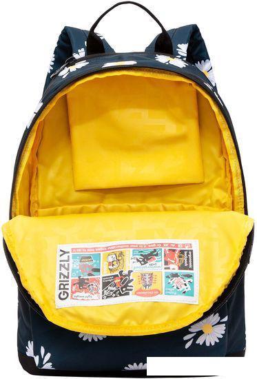 Городской рюкзак Grizzly RXL-323-1 (ромашки) - фото 4 - id-p209926964