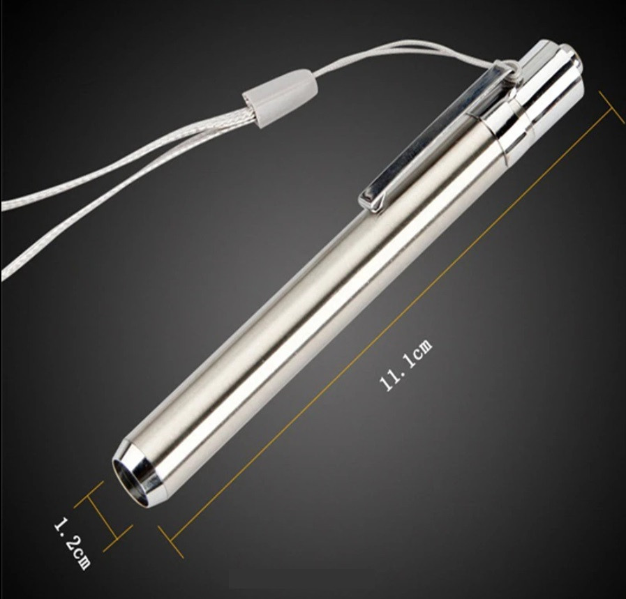 Ультрафиолетовый фонарь, компактный, алюминиевый, в форме ручки, линза, работает от 1 батарейки AAA (395UV) - фото 1 - id-p211378707