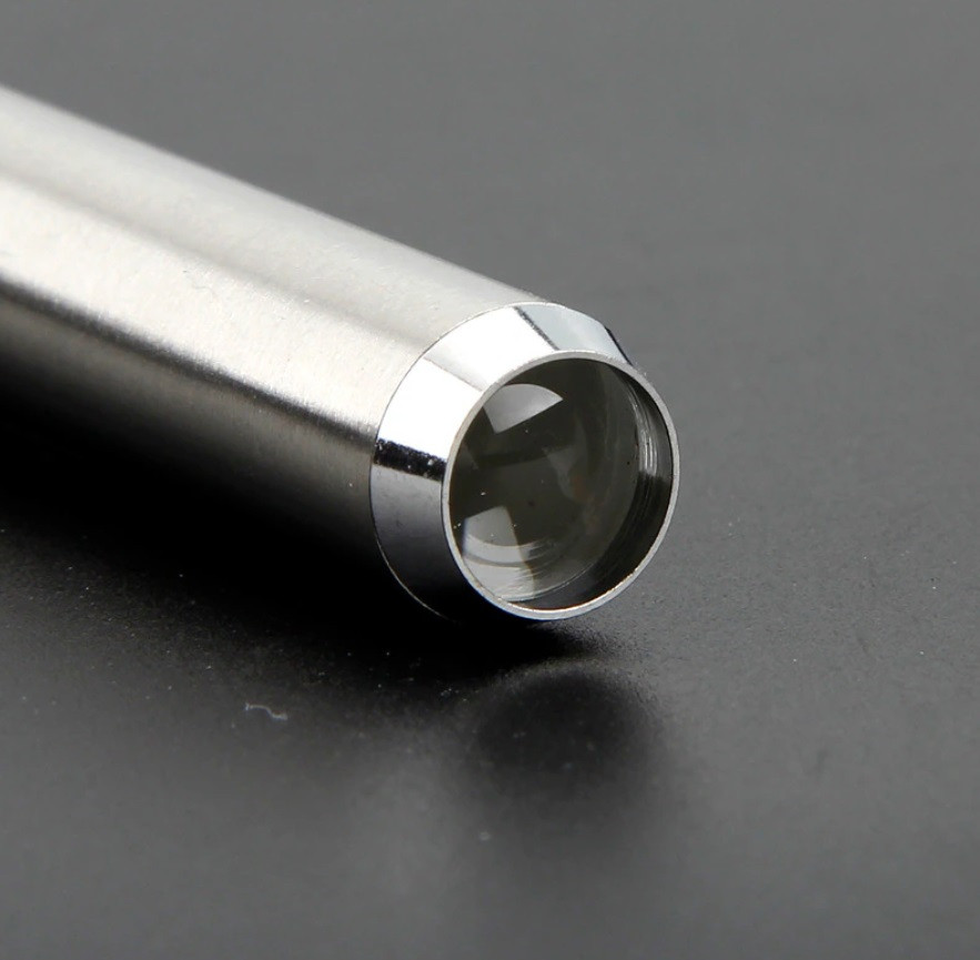 Ультрафиолетовый фонарь, компактный, алюминиевый, в форме ручки, линза, работает от 1 батарейки AAA (395UV) - фото 3 - id-p211378707