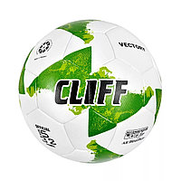 Мяч футбольный CLIFF 3603, 5 размер, PU Hibrid, бело-зеленый