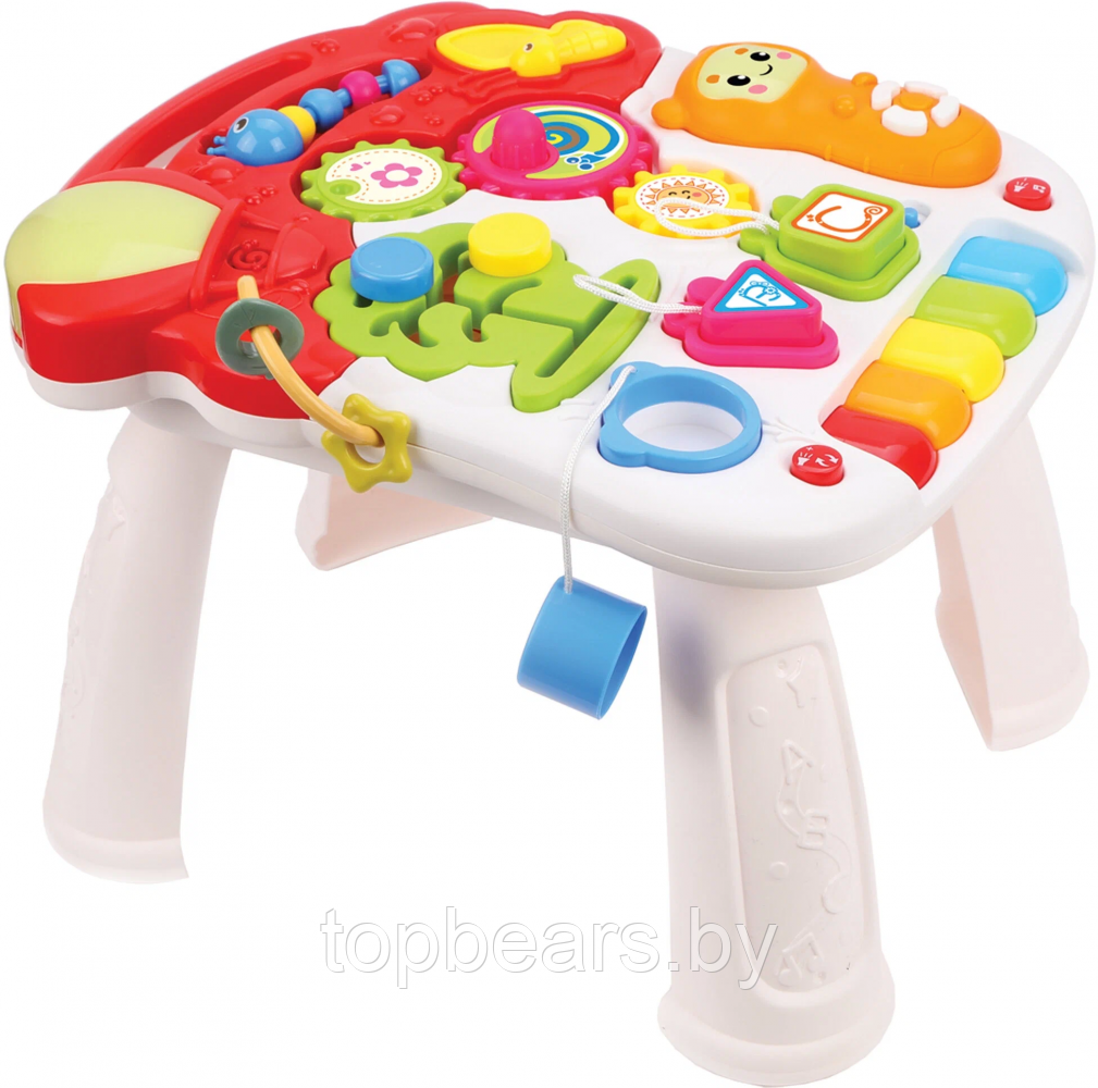 Развивающий детский игровой центр Musical stroller educational 3 в 1 (ходунки, пушкар каталка, столик с - фото 3 - id-p211382710
