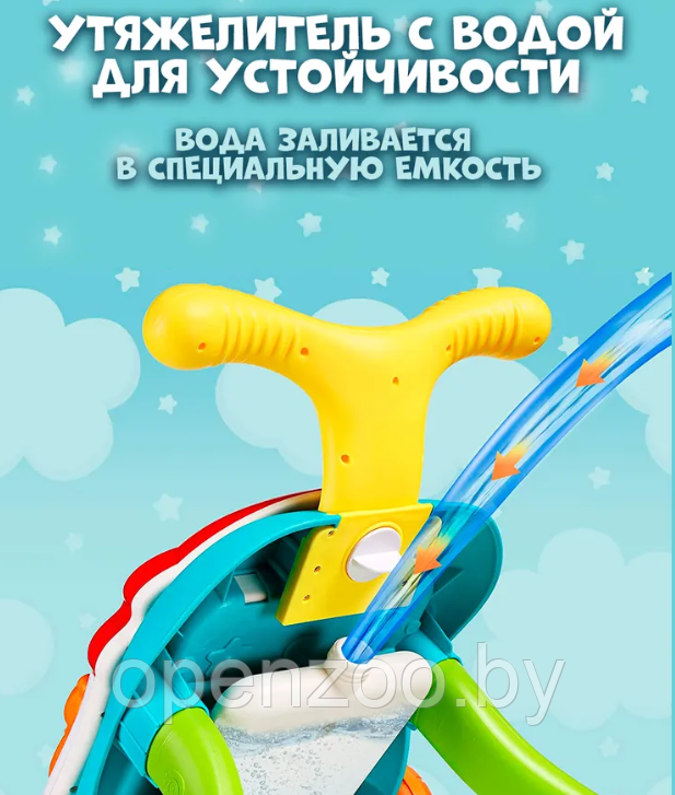 Развивающий детский игровой центр Musical stroller educational 3 в 1 (ходунки, пушкар каталка, столик с - фото 10 - id-p211382777