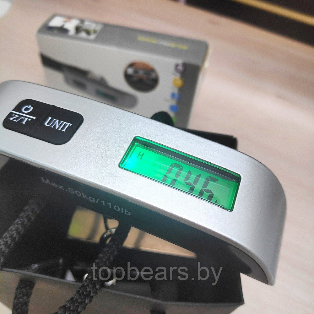 Портативные электронные весы (Безмен) Electronic Luggage Scale до 50 кг LED-дисплей - фото 4 - id-p209826949