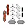 Набор аксессуаров Maxi для робота-пылесоса Xiaomi Mijia Mi Robot Trouver LDS (RLS3), черные боковые щетки, фото 2