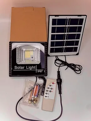 Уличный светильник с датчиком движения и выносной солнечной батареей 10 W, фото 2