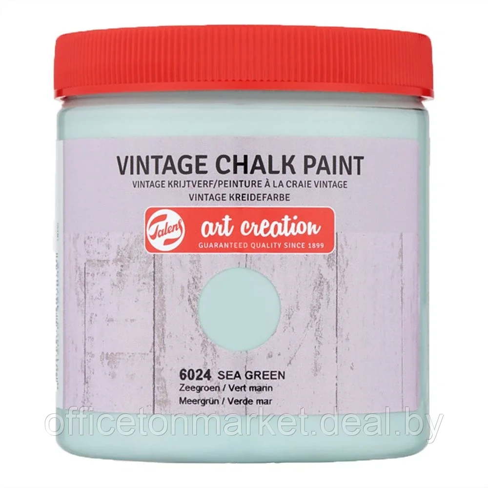 Краска декоративная "VINTAGE CHALK PAINT", 250 мл, 6024 морской зеленый - фото 1 - id-p137129348