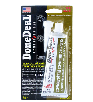 DD6729 Формирователь прокладок силиконовый термостойкий медный DoneDeal, 85ml - фото 1 - id-p211389053