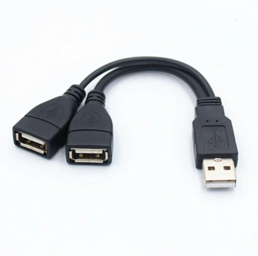 Разветвитель-кабель USB ХАБ 2 порта