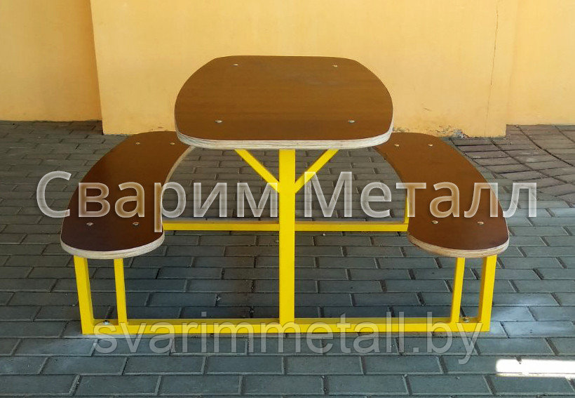 Стол обеденный, в стиле лофт (LOFT), из металла - фото 3 - id-p211389187