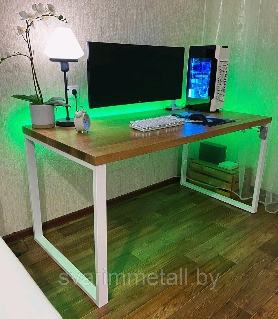 Стол компьютерный, в стиле лофт (LOFT), из металла - фото 7 - id-p211389528