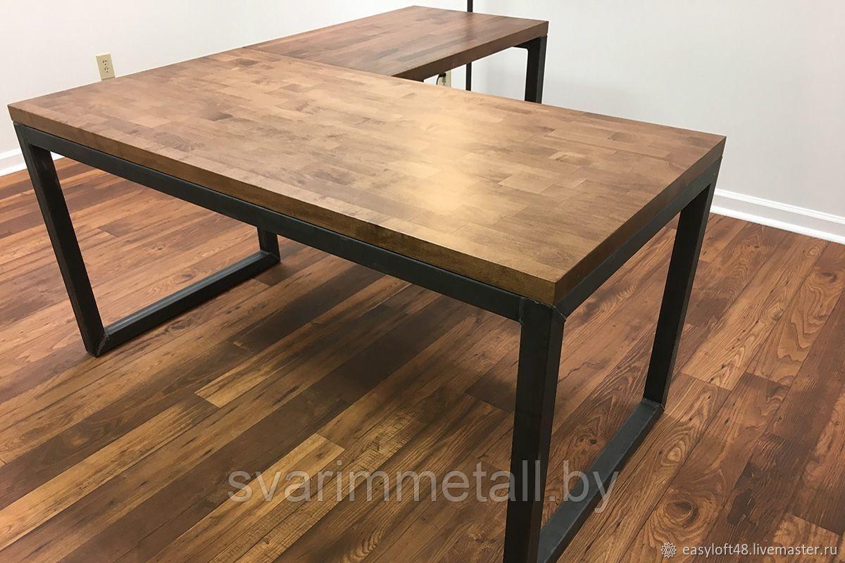 Стол офисный, в стиле лофт (LOFT), из металла
