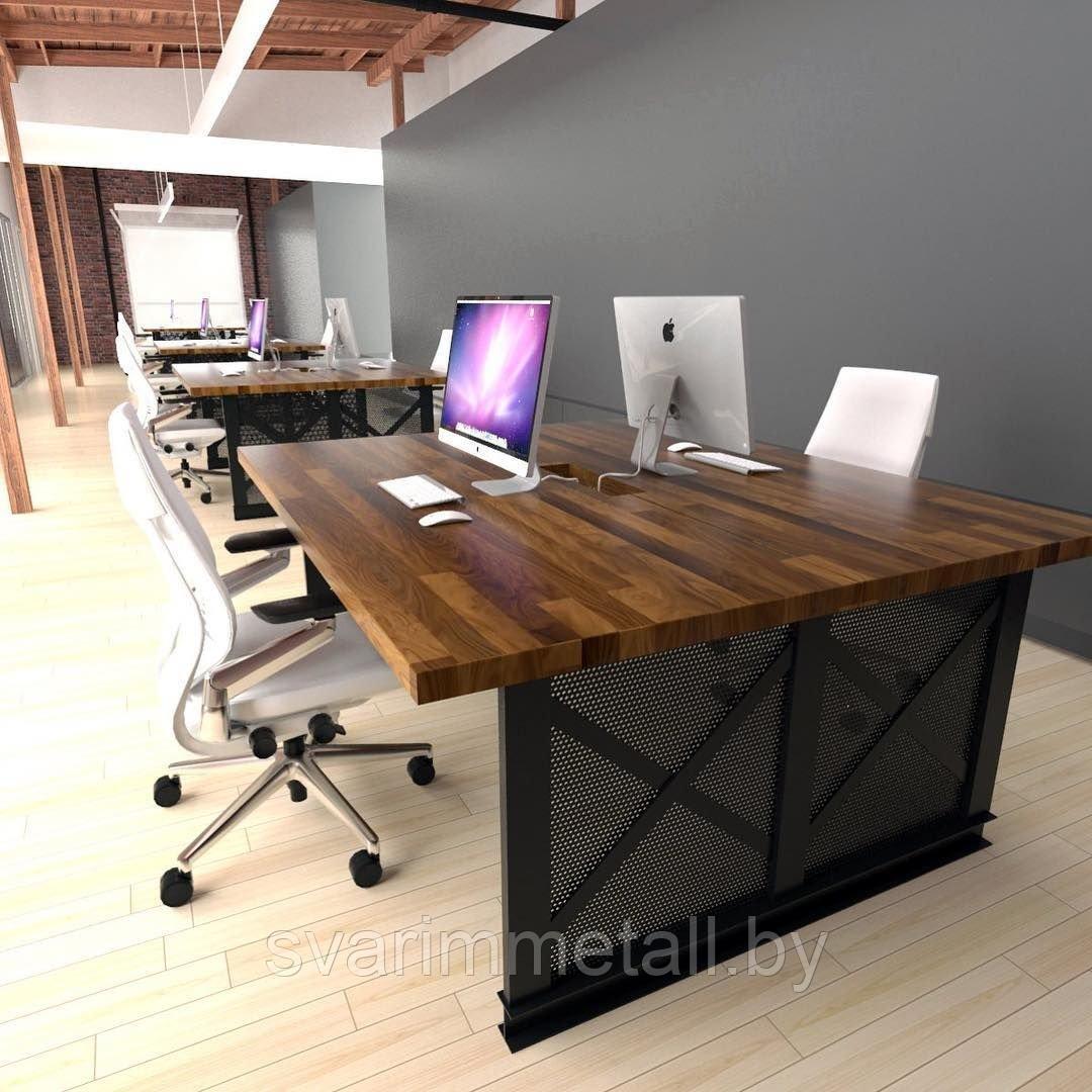 Стол офисный, в стиле лофт (LOFT), из металла