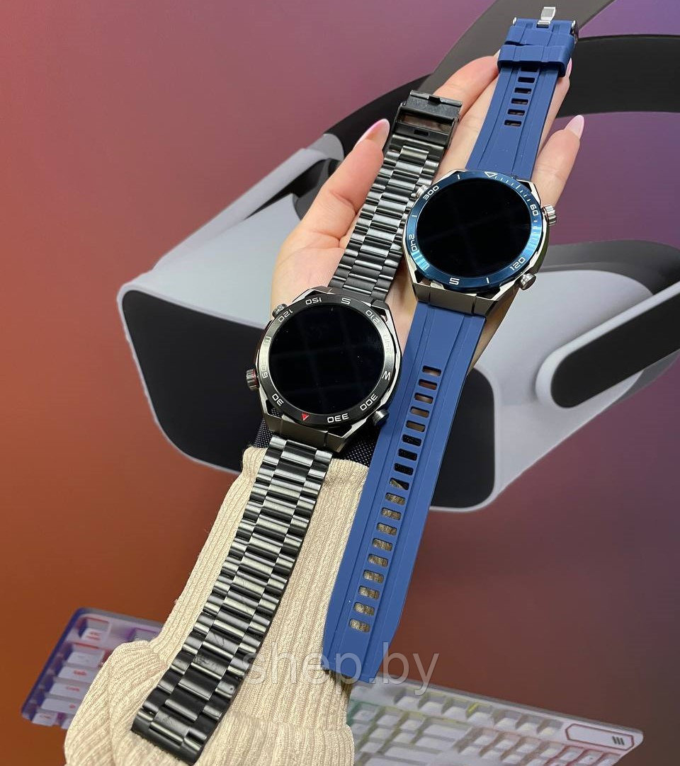 Умные смарт часы Smart Watch X5 Max 2 ремешка . Цвет : синий, черный NEW !!! - фото 6 - id-p211393086