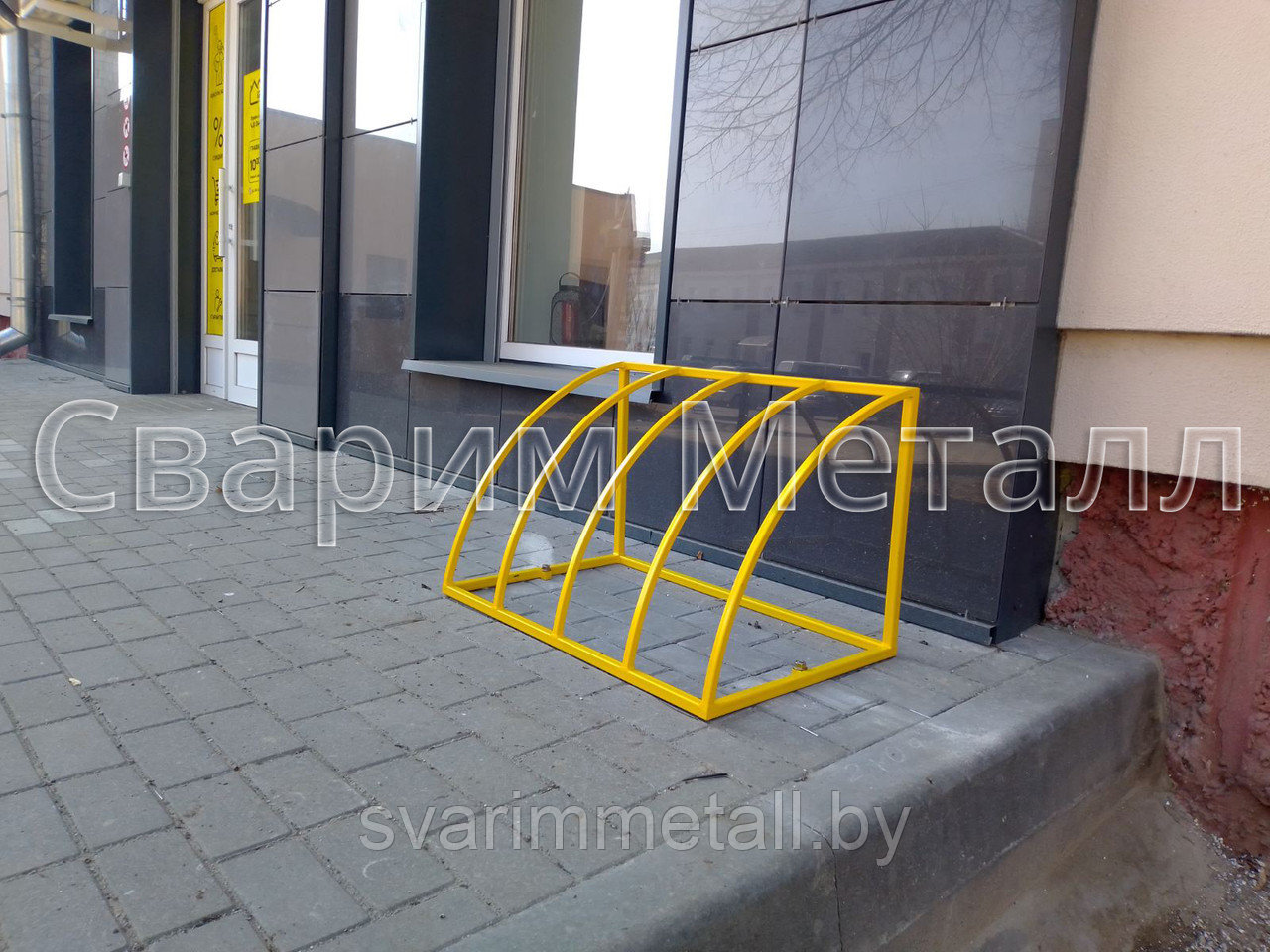 Велопарковки для велосипедов, из металла, желтый - фото 2 - id-p211397743
