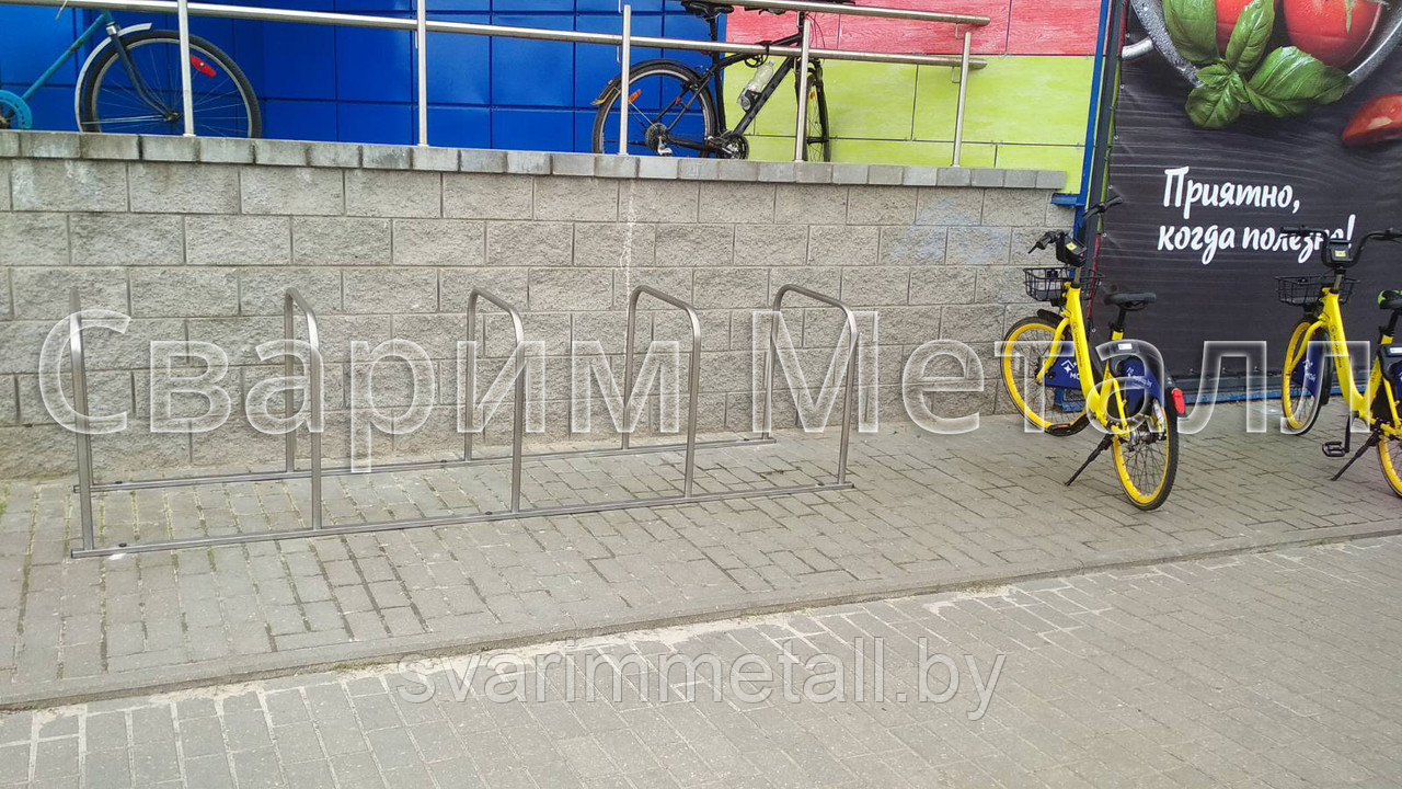 Велопарковки для велосипедов, из металла, желтый - фото 8 - id-p211397743