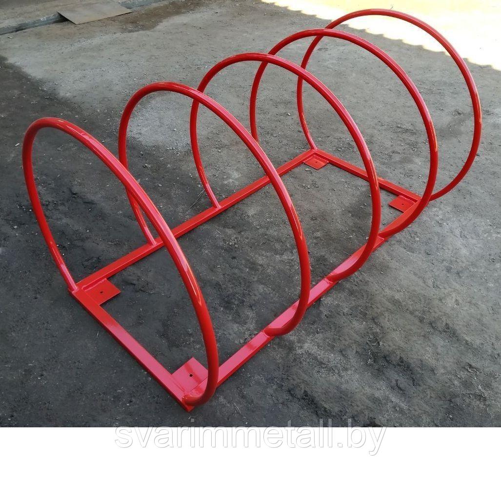 Велопарковки для велосипедов, из металла, красный