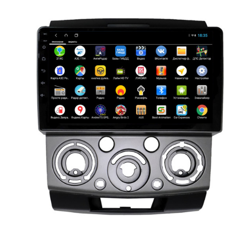Штатная магнитола Parafar для Ford Ranger (2006-2010) на Android 13 4/64gb