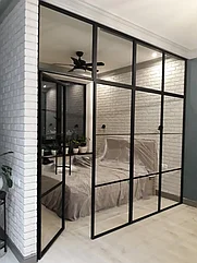 Перегородки офисные, в стиле лофт (LOFT), черный