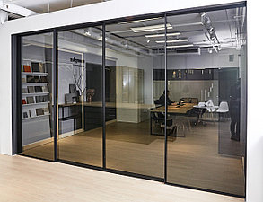 Перегородки офисные, в стиле лофт (LOFT), черный