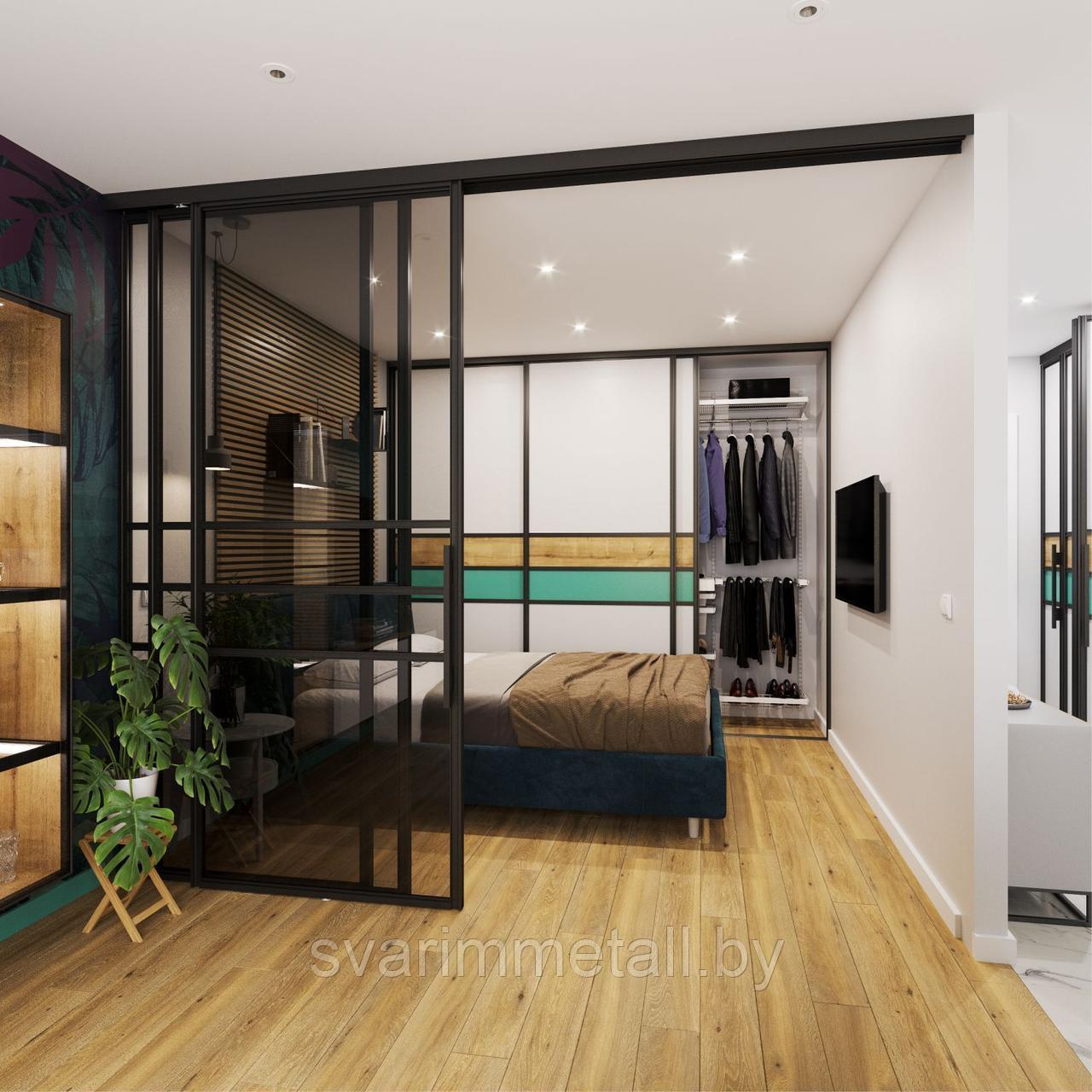 Перегородки офисные, в стиле лофт (LOFT), черный - фото 8 - id-p211400892