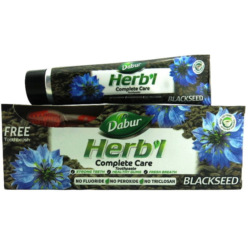 Зубная паста Дабур Черный тмин Dabur Black Seed со щеткой в комплекте, 150 гр