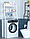 Стеллаж полка напольная металлическая для ванной, этажерка трёхъярусная для стиральной машины вертикальная, фото 2