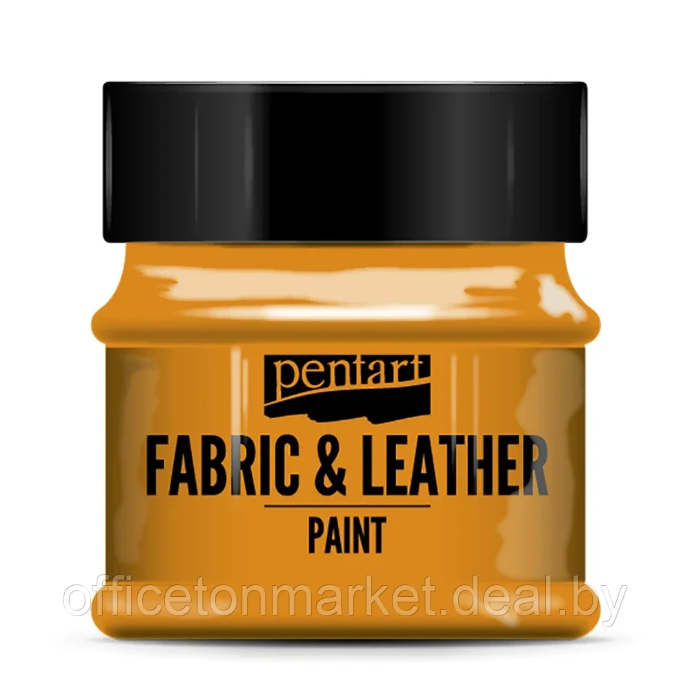 Краска для текстиля "Pentart Fabric & Leather paint", 50 мл, оранжевый - фото 1 - id-p207922287