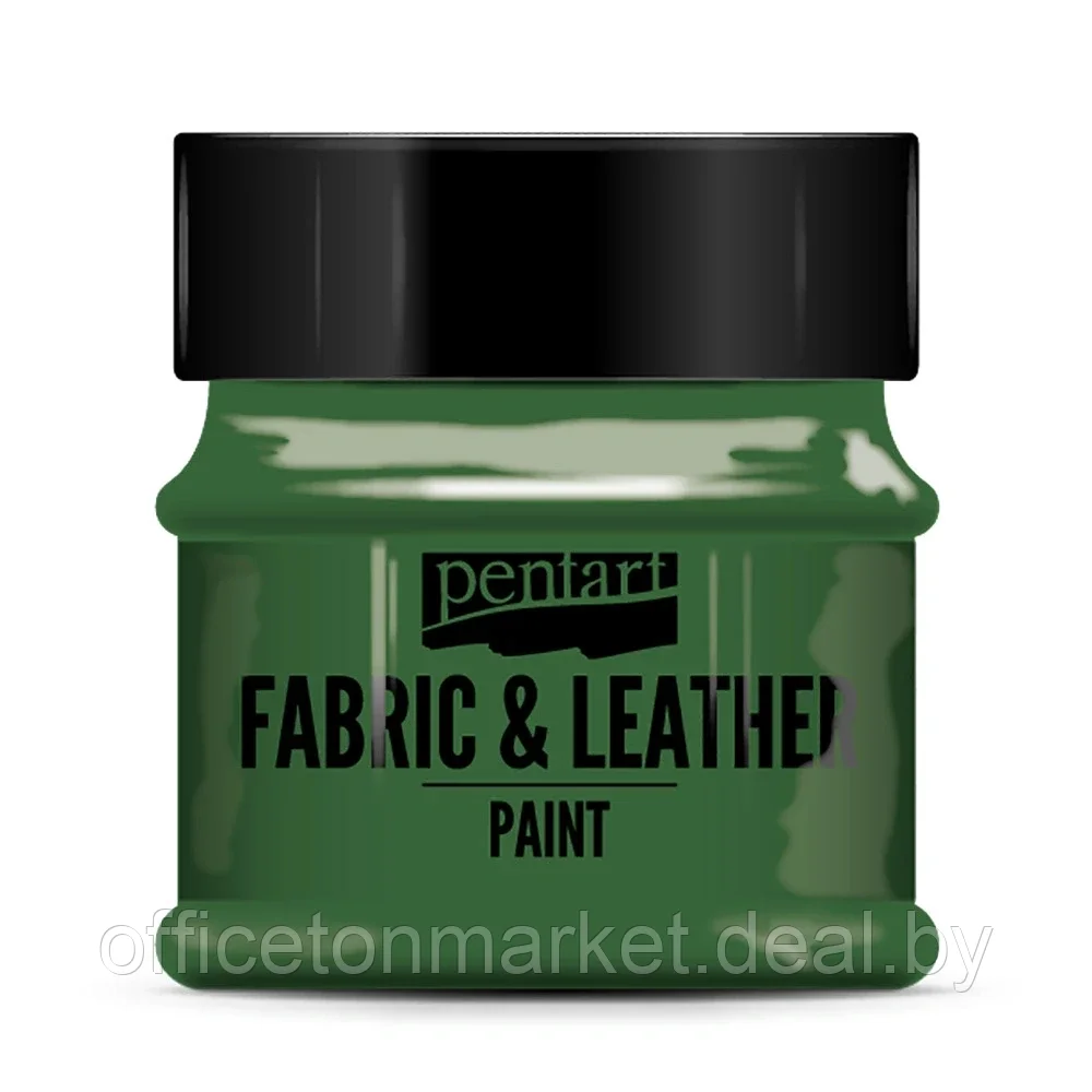 Краска для текстиля "Pentart Fabric & Leather paint", 50 мл, зеленый - фото 1 - id-p207922309