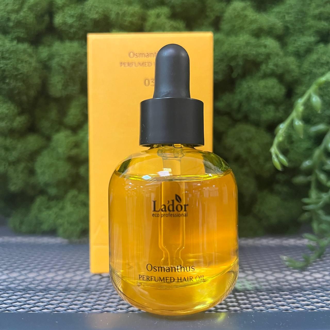 Восстанавливающее парфюмированное масло для волос Lador Perfumed Hair Oil 03 Osmanthus 30мл - фото 2 - id-p211402633