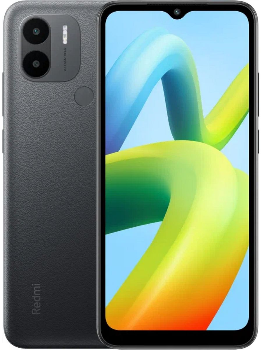 Смартфон Xiaomi Redmi A2+ 3GB/64GB Международная версия Черный - фото 1 - id-p211402632