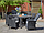 Стол уличный Girona 160х90см, плоский ротанг, графит, фото 5