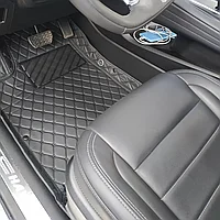 Коврики в салон BMW X5 (F15) 2013-2018 Эко-Кожа Ромб .(цвет Черный)