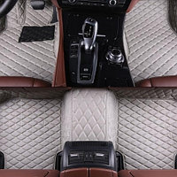 Коврики в салон Mercedes-Benz E-Class IV(W212) 2009-2016 Эко-Кожа Ромб .(цвет Серый)