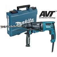 Makita HR2631FT, Перфоратор 3-х режимный SDS, 800 Вт, 2,7 Дж