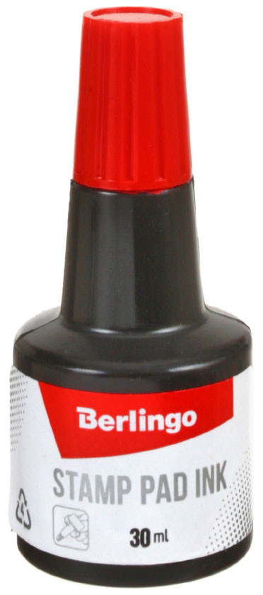 Краска штемпельная Berlingo 30 мл, красная - фото 2 - id-p211410476